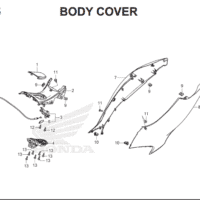 F-15 Body Cover – Katalog Suku Cadang Honda PCX HYBRID 2018MY
