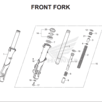 F-17 Front Fork – Katalog Suku Cadang Honda PCX HYBRID 2018MY