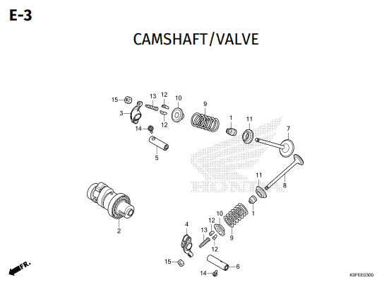 E-3 Camshaft Valve – Katalog Suku Cadang Honda Monkey 2021