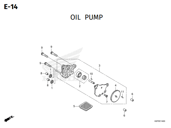 E-14 Oil Pump – Katalog Suku Cadang Honda Monkey 2021