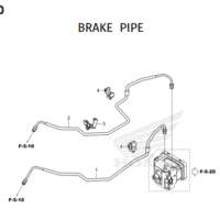 F-5 40 Brake Pipe – Katalog Suku Cadang Honda Monkey 2021