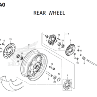 F-19-40 Rear Wheel – Katalog Suku Cadang Honda Monkey 2021