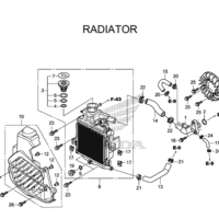 E-14 Radiator – Katalog Suku Cadang Honda SH150i