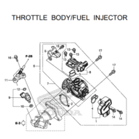 E-22 Throttle Body Fuel Injector – Katalog Suku Cadang Honda SH150i