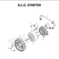 E-10 ACG Starter – Katalog Suku Cadang Honda New BeAT K1AL