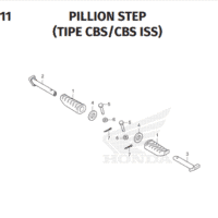 F-14-11 Pillion Step Type CBS ISS – Katalog Suku Cadang Honda New BeAT K1AL