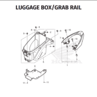F-16 Luggage Box Grap Rail – Katalog Suku Cadang Honda New BeAT K1AL