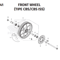 F-20-41 Front Wheel Type CBS ISS – Katalog Suku Cadang Honda New BeAT K1AL