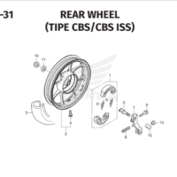 F-22-31 Rear Wheel Type CBS ISS – Katalog Suku Cadang Honda New BeAT K1AL