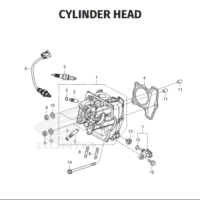 E-3 Cylinder Head – Honda BeAT Street K1AL