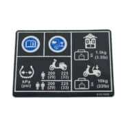 87505K3VN00-LABEL-TIRE-DRIVE-CARGO