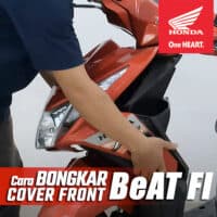 Cara Bongkar Cover Tameng Depan Honda BeAT FI K25