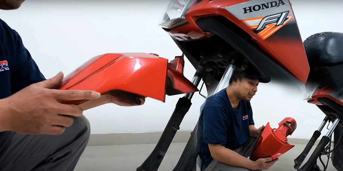 Cara Mudah Mengganti Spakbor Depan Honda BeAT FI