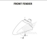 F-11 Front Fender – Katalog Honda Scoopy eSP K2FP