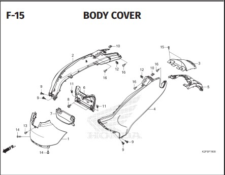 Katalog Honda Scoopy eSP K2FP