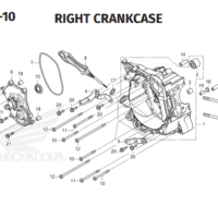 E-19 Right Crankcase – Katalog Suku Cadang Honda PCX 160 K1ZV