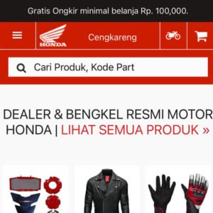 Cara Membeli Sparepart Melalui Website Honda Cengkareng