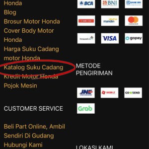 Cara Membeli Sparepart Melalui Website Honda Cengkareng