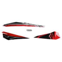 Sticker Body Set Kiri Red Spoke Honda Supra X 125 FI