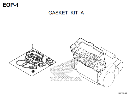 EOP-1 Gasket Kit A – Katalog Honda CBR1000RA/S1