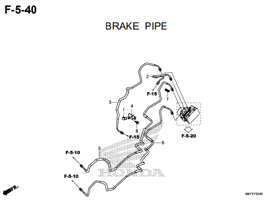 F-5-40 Brake Pipe – Katalog Honda CBR1000RA/S1