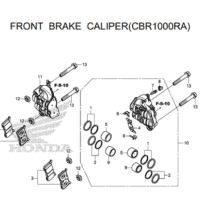 F-12 Front Brake Caliper CBR1000RA – Katalog Honda CBR1000RA/S1
