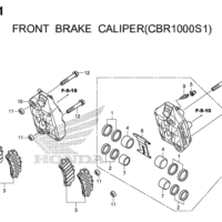 F-12-1 Front Brake Caliper CBR1000S1 – Katalog Honda CBR1000RA/S1