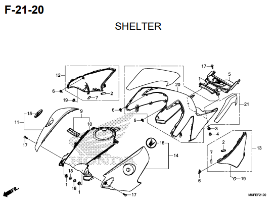 F-21-20 Shelter – Katalog Honda CBR1000RA/S1