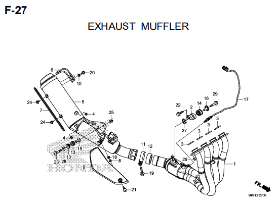 F-27 Exhaust Muffler – Katalog Honda CBR1000RA/S1