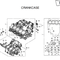 E-13 Crankcase – Katalog Honda CB650F