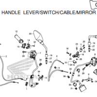 F-3 Handle Lever Switch Cable Mirror – Katalog Honda CB650F