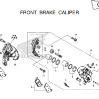 F-10 Front Brake Caliper – Katalog Honda CB650F