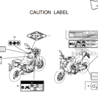 F-36 Caution Label – Katalog Honda CB650F