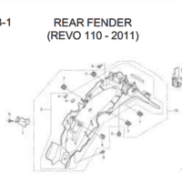 F-23-1 Rear Fender Revo 110 2010-2011 – Katalog Honda Revo 110 Carbu