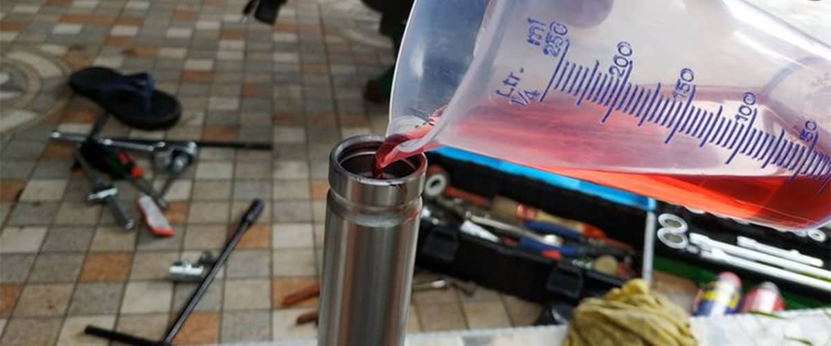 Takaran Oli Shock Motor Honda Sesuai Standar