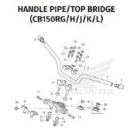 F-7 Handle Pipe Top Bridge – Katalog Honda CB150 K15P F-7 Handle Pipe Top Bridge – Katalog Honda CB150 K15P