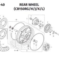 F-19-40 Rear Wheel – Katalog Honda CB150 K15P F-19-40 Rear Wheel – Katalog Honda CB150 K15P