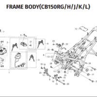 F-39 Frame Body – Katalog Honda CB150 K15P F-39 Frame Body – Katalog Honda CB150 K15P
