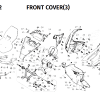 F-12-2 Front Cover – Honda ADV 160 F-12-2 Front Cover – Honda ADV 160