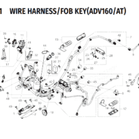 F-41-1 Wire Harness Fob Key Honda ADV160 Roadsync F-41-1 Wire Harness Fob Key Honda ADV160 Roadsync