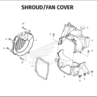 E-1 Shroud Fan Cover – Honda Genio K0JB E-1 Shroud Fan Cover – Honda Genio K0JB