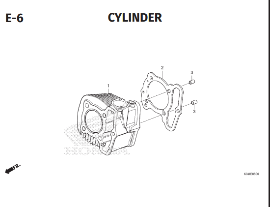 E-6 Cylinder – Honda Genio K0JB