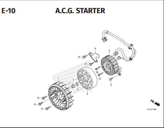 E-10 ACG Starter – Honda Genio K0JB