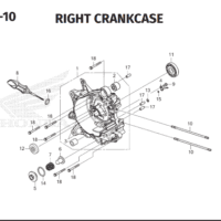 E-19-10 Right Crankcase – Honda Genio K0JB