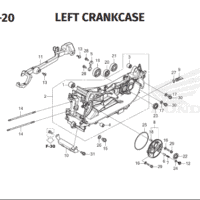 E-19-20 Left Crankcase – Honda Genio K0JB