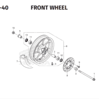 F-20-40 Front Wheel – Honda Genio K0JB F-20-40 Front Wheel – Honda Genio K0JB