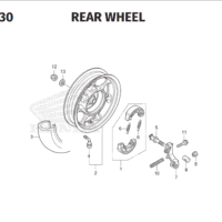 F-22-30 Rear Wheel – Honda Genio K0JB F-22-30 Rear Wheel – Honda Genio K0JB