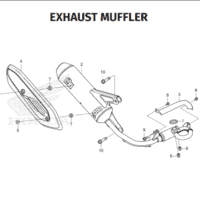 F-30 Exhaust Muffler – Honda Genio K0JB F-30 Exhaust Muffler – Honda Genio K0JB