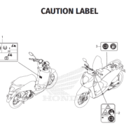 F-47 Caution Label – Honda Genio K0JB