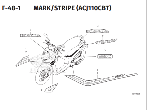 F-48-1 Mark Stripe – Honda Genio K0JB